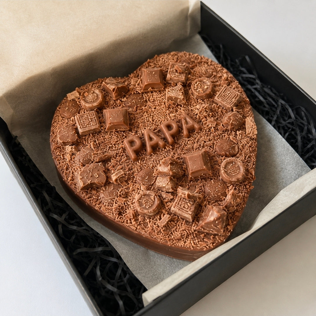 Fathers Day Brownie Heart