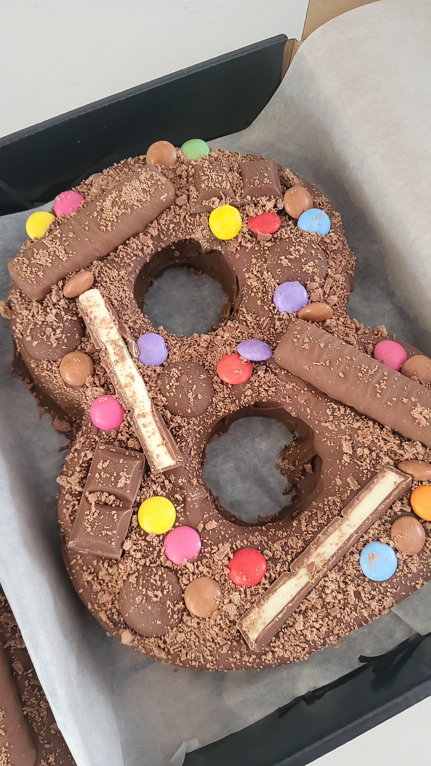 Large Birthday Number Brownie