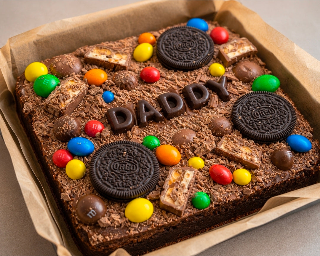 Fathers Day, Oreo and M&Ms Brownie