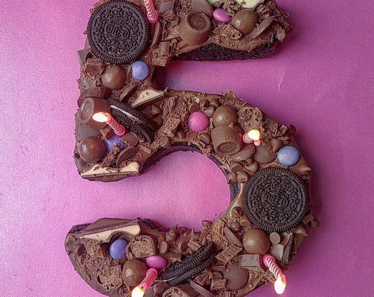 Large Birthday Number Brownie
