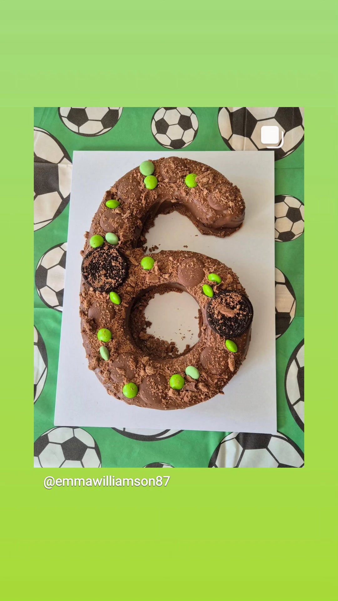 Large Birthday Number Brownie