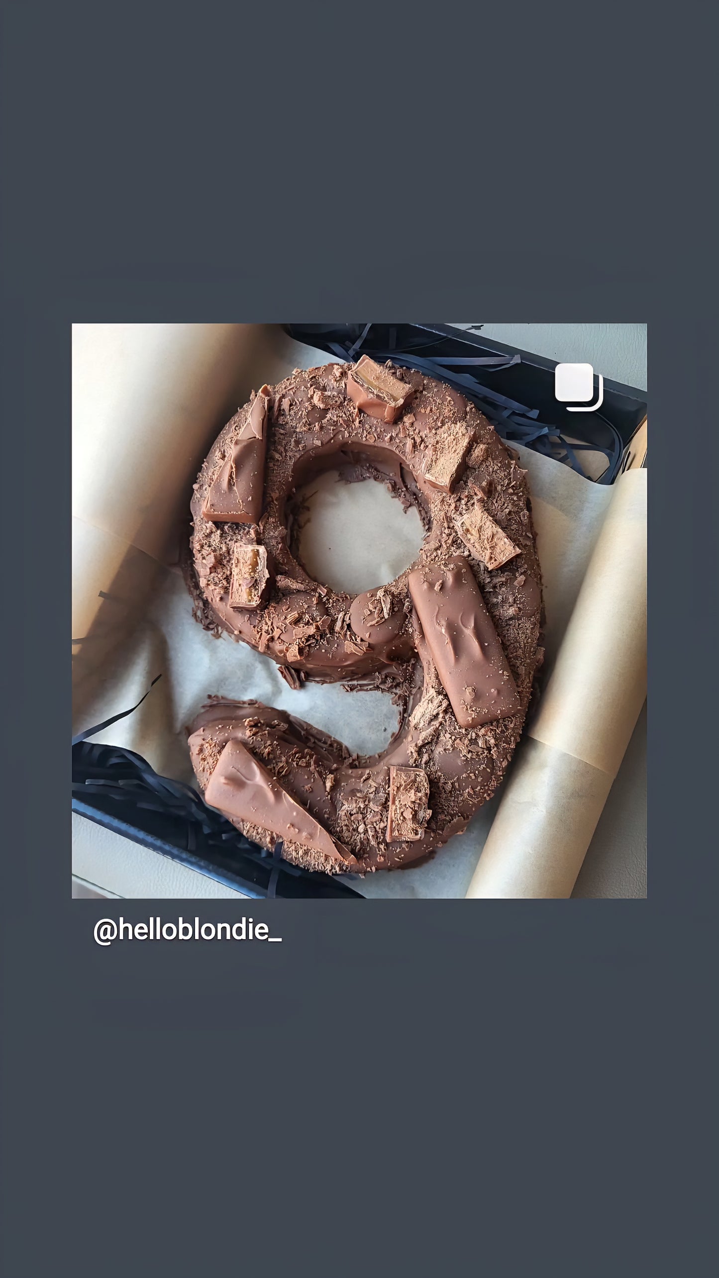 Large Birthday Number Brownie